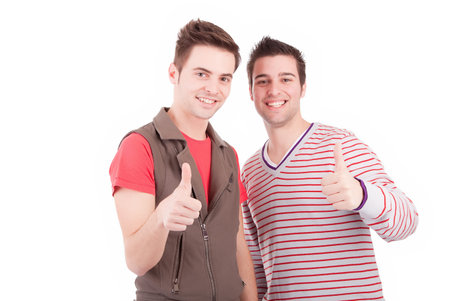 Young man posing isolatedの写真素材