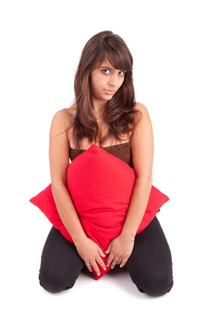 Beautiful woman posing full bodyの写真素材
