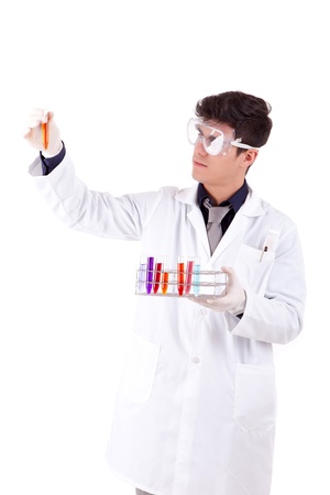 Young scientist working at laboratoryの写真素材