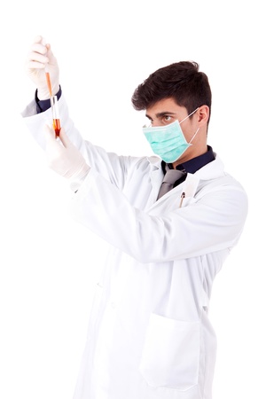 Young scientist working at laboratoryの写真素材