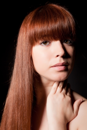 Beautiful Woman with Healthy Long Hair の写真素材