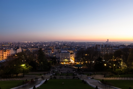 View from the basilique Du Sacre Coeur, Paris - Franceの写真素材
