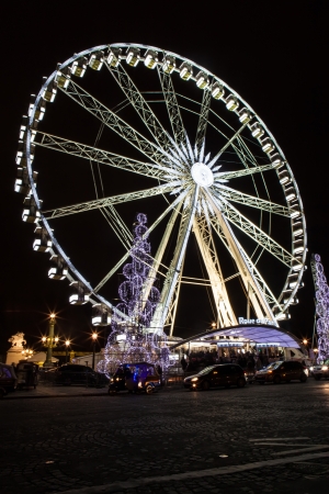 Ferris wheel in Paris, Franceの写真素材