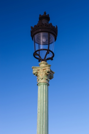 Paris lamp in the square of concorde, Franceの写真素材