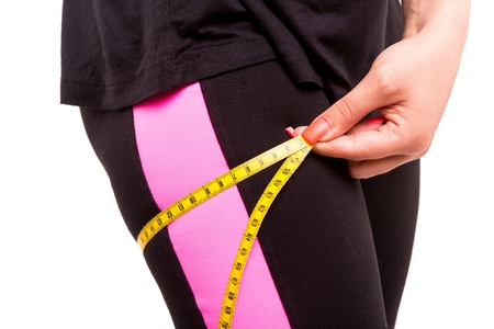 A beautiful young woman in great shape - fitness conceptの写真素材