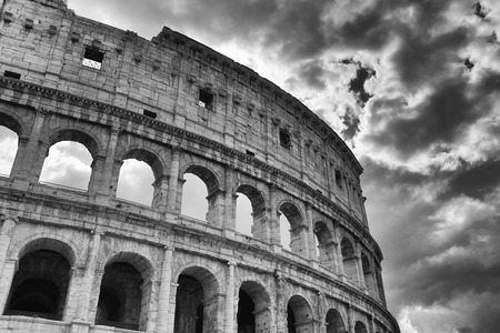 Colosseum in Rome, Italy. Ancient Roman Colosseum is one of the main tourist attractions in Europe.の写真素材