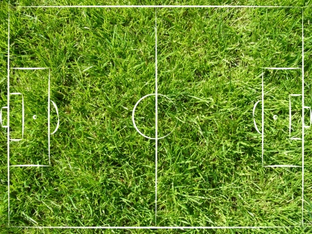 soccer field top viewの写真素材
