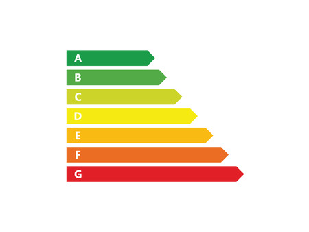 Energy labels symbol illustrationの写真素材