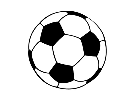 Football illustration black and white vectorのイラスト素材