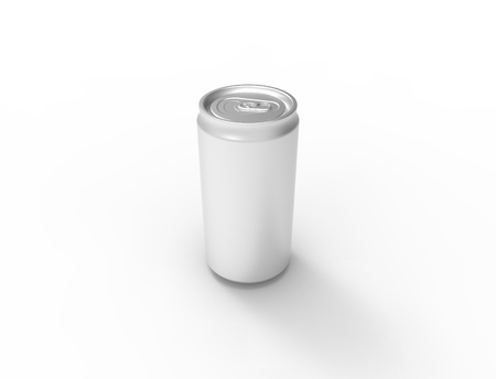 3D illustration of a soda can isolated on white background.の写真素材