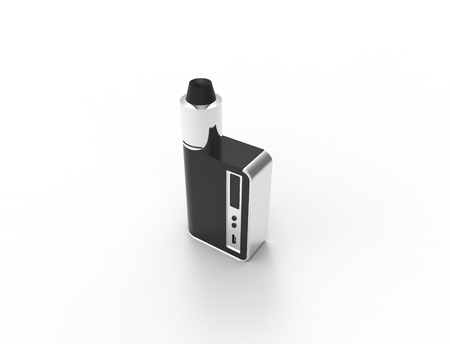 3D rendering of a electronic cigarette isolated in white backgroundの写真素材