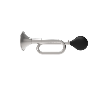 3D rendering of a air horn isolated on white studio background.の写真素材