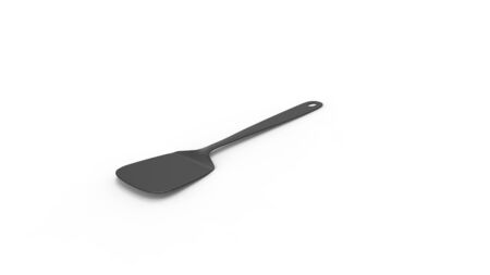 3d rendering of a spatula isolated in white studio backgroundの写真素材