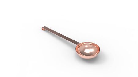 3d rendering of a large ladle isolated in white studio backgroundの写真素材