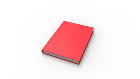 3d rendering of the cover of books isolated in white studio backgroundの写真素材
