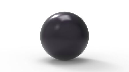 Sphere ball 3d rendering in multiple materials isolated in white studio backgroundの写真素材