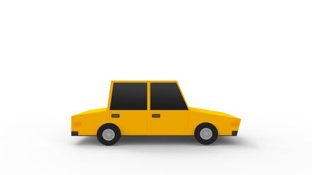 Cartoon cars vehicles isolated in white studio backgroundの写真素材