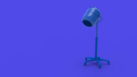 3d rendering of a hairdryer device isolated in a studio backgroundの写真素材