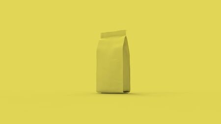 3d rendering of a pouch packaging isolated in a studio backgroundの写真素材