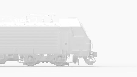 3d rendering of a train isolated in studio backgroundの写真素材