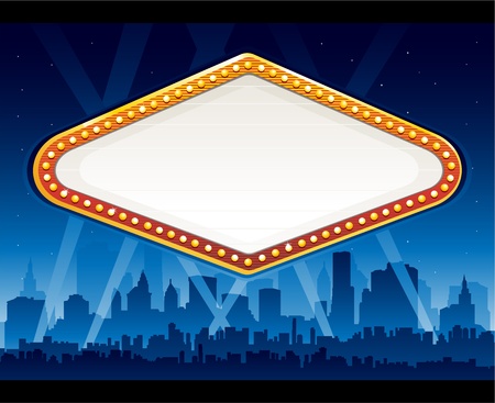 las vegas neon signのイラスト素材