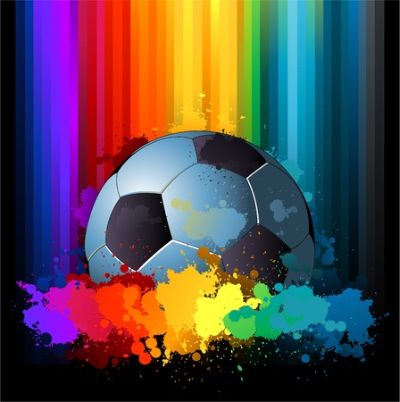 Colorful soccer backgroundのイラスト素材