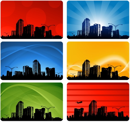 abstract city designのイラスト素材