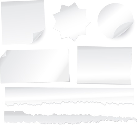 Vector paper notesのイラスト素材