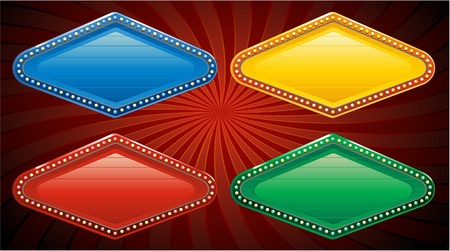 Las vegas neon signのイラスト素材