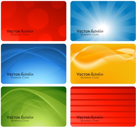 various business card designのイラスト素材