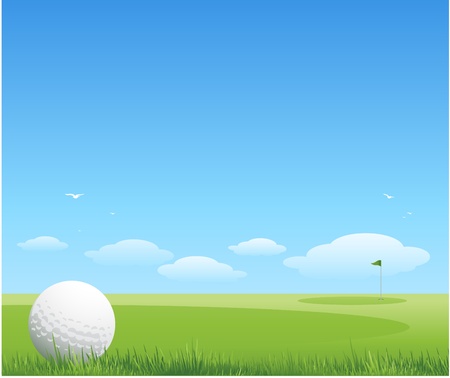 vector golf backgroundのイラスト素材