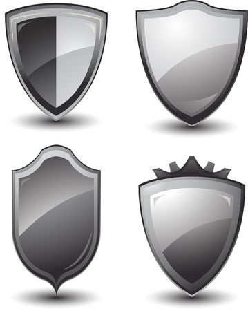 vector shield designのイラスト素材