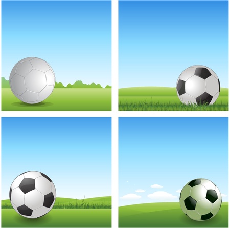 Soccer background illustrationのイラスト素材
