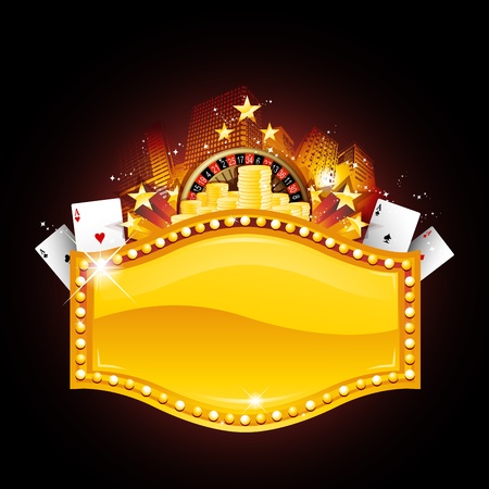 Casino placardのイラスト素材