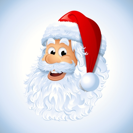 Santa Claus faceのイラスト素材
