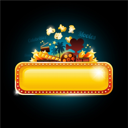 Movie theater signのイラスト素材