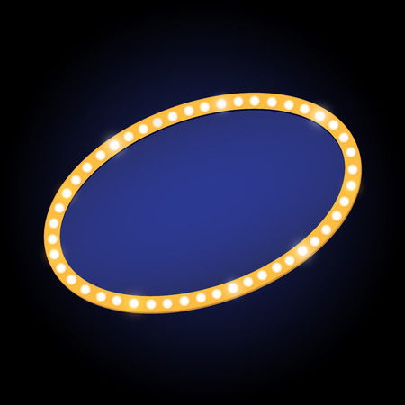 Brightly theater glowing retro cinema neon sign Vector illustration.のイラスト素材