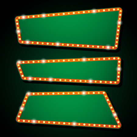 Show time vector theater sign bannerのイラスト素材