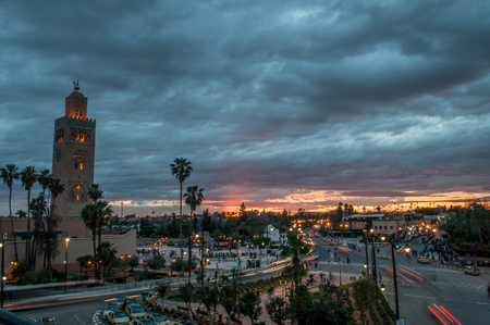 The sunsetの写真素材