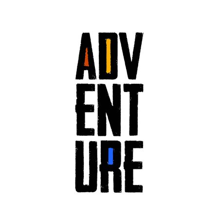 Adventure illustration, outdoor adventure . Vector graphic for t shirt and other uses.のイラスト素材