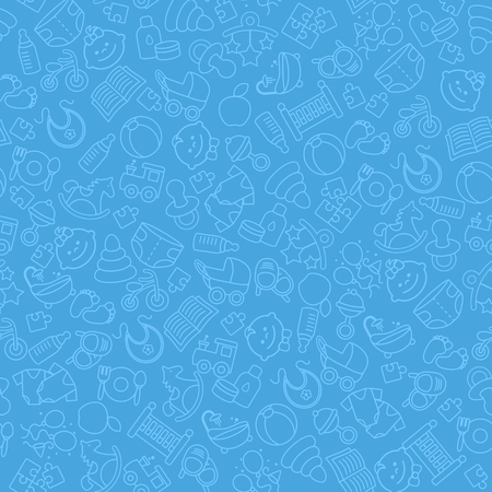 Blue baby backgroundのイラスト素材