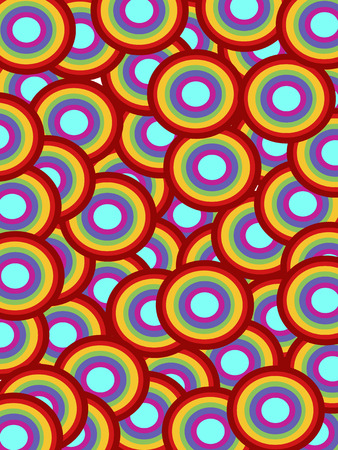 colorful circlesのイラスト素材