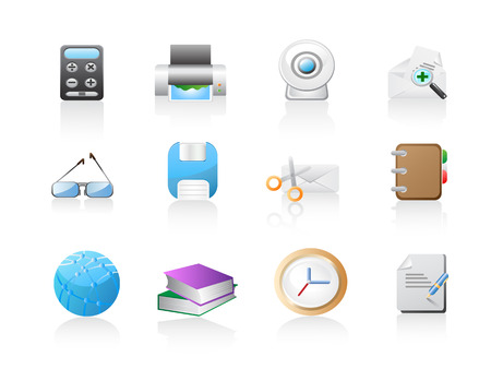 office icon setのイラスト素材