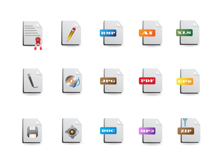 some file icons set for design のイラスト素材