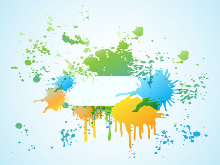 abstract colorful watercolor background with copyspace bannerのイラスト素材
