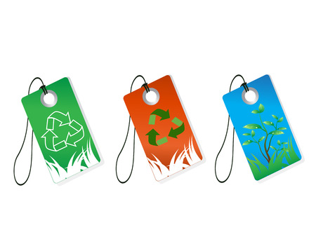 some recycling tags for designのイラスト素材