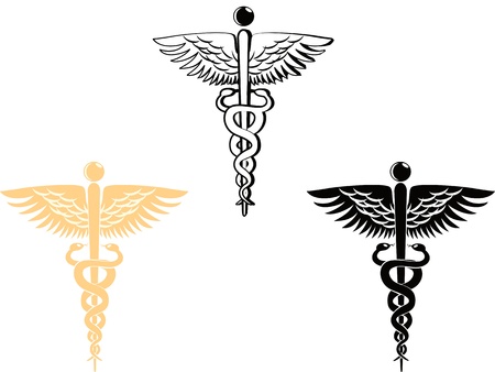 3 different style of medical symbolのイラスト素材