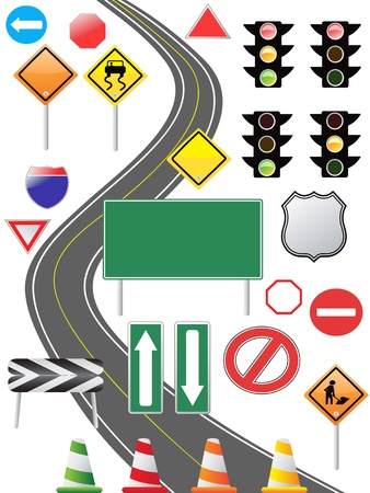 some traffic sign icon for web designのイラスト素材