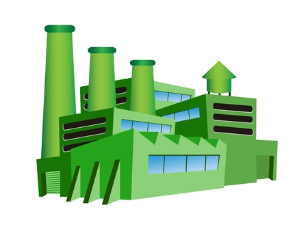 the green factory for eco designのイラスト素材