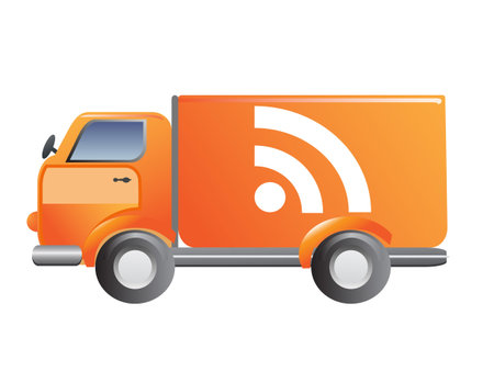the symbol of vews (RSS) carのイラスト素材